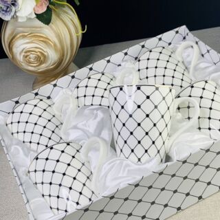 Набор из 6 кружек 300 мл в подарочной упаковке Фарфор арт. 133-230