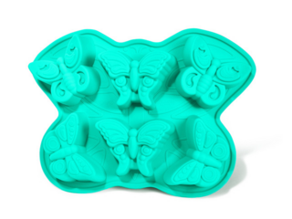 6660 FISSMAN Форма для выпечки 6 кексов БАБОЧКИ (силикон)