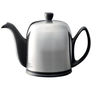 SALAM Mat Black - Чайник заварочный с ситечком на 6 чашек нерж. сталь, фарфор