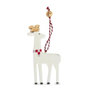 Ёлочная игрушка из кедра LUKNO Северный олень