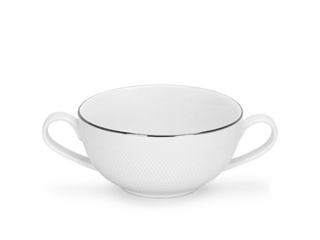 14093 FISSMAN Бульонница 300мл PLATINUM (фарфор)