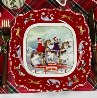 305-179 Набор из 6 тарелок 27см НОВЫЙ ГОД в под.уп. Фарфор