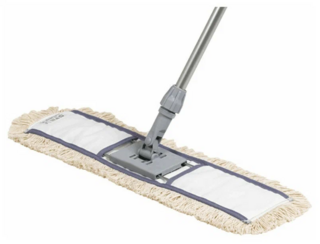 Швабра флаундер д/пола ДастМоп сталь 60х9см c насадкой Vileda 143555