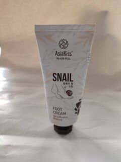 Крем для ног AsiaKiss  с экстрактом муцина улитки, 100 мл