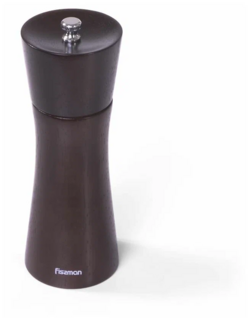 8190 FISSMAN Мельница для перца квадратная 16,5x5см (деревянный корпус, нерж.сталь)