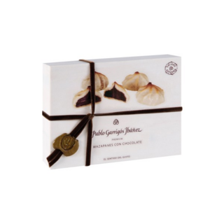 Марципан с шоколадом в деревянной коробке / Marzipan with Chocolate Premium, 200 гр