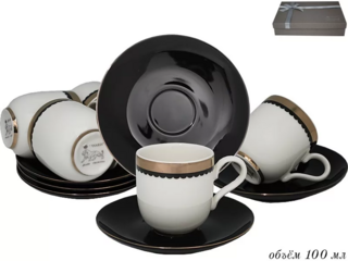 Кофейный набор Lenardi, 12 предметов, 100 мл, в подарочной упаковке, арт. 181-059