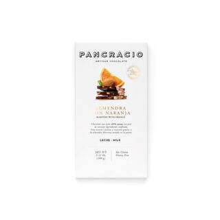 Молочный шоколад Pancracio с миндалем и апельсином  (Milk chocolate with almonds and orange) 100г