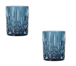 NOBLESSE - Набор низких стаканов 2 шт., синий, 295мл h=102мм d=82мм