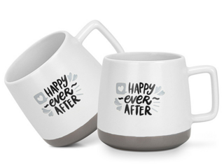 3722 FISSMAN Набор из 2-х кружек 400 мл HAPPY EVER AFTER (фарфор)