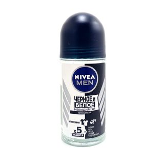 Дезодорант Nivea Део-Шар для мужчин, невидимый на черном и белом