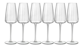 Набор фужеров для игристого вина Luigi Bormioli Вечеринка Просекко 210 мл, 6 шт, стекло хрустальное,