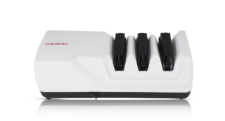 Точилка электрическая для керамических и стальных ножей Hatamoto Japan (EDS-1198), угол заточки 15 градусов, профессиональная, алмазная, трехэтапная