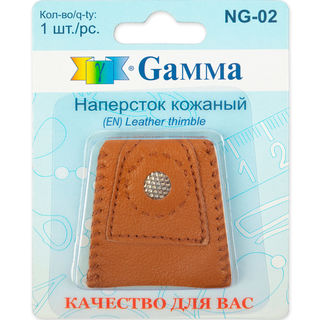 Наперсток ''Gamma'', кожа, в блистере