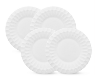 13601 FISSMAN Набор из 4 тарелок LUANA 22 см (фарфор)