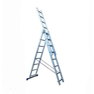 3х15 Лестница складная алюминиевая 15 ступеней