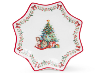14191 FISSMAN Блюдо NEW YEAR многоугольное 25см (фарфор)