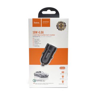 АЗУ HOCO Z32A Flash Power 1xUSB, QC 3.0, 4A, 18W, LED (черный)