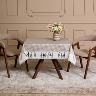 СКАТЕРТЬ "FAMILY FARM" 110Х140СМ ,100% ХЛОПОК,КЛЕТКА ,ТВИЛ, ПРОПИТКА