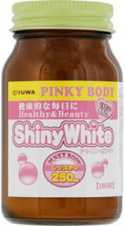 Yuwa Биологически активная добавка к пище "Шайни уайт Пинки Боди", 250мг (180 таблеток)