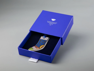 Подарочный набор Императорский фарфоровый завод - Елочная игрушка Носочек Колядки