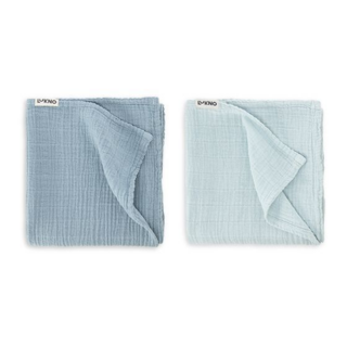 Набор муслиновых пеленок LUKNO, утренняя дымка/лед на лужах, 80 х 80 см, 2 шт