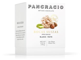 Конфеты Pancracio из дробленых орехов с белым шоколадом (Swiss Rocks with white choco) 140г