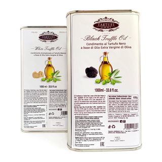 Оливковое масло Tartufi Jimmy первого холодного отжима со вкусом черного трюфеля (с сушеным черным трюфелем), 1000мл