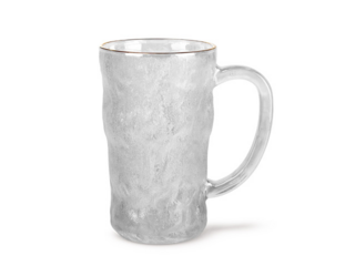 16520 FISSMAN Кружка 330мл с золотым ободком (стекло)