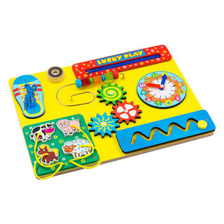 Бизиборд Lucky Play (английский аналог ББ215), развивающая игрушка для детей, арт. ВВ215