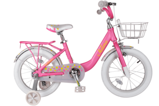 Детский велосипед Milena 20" темно-розовый  (алюмин) корзина