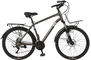 Велосипед городской Velvet 26"х17" графит (серый)