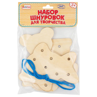 Набор шнуровок для творчества, развивающая игрушка для детей, арт. ШН73