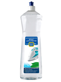 Деионизированная вода для утюгов с отпаривателем TOP HOUSE, 1 литр