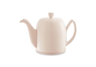 SALAM Nude Pink Monochrome - Чайник заварочный на 6 чашек светло-бежевый с крышкой  900 мл керамика