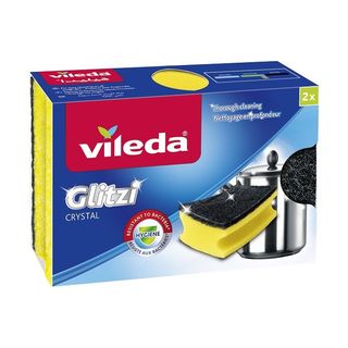 Губка для мытья кастрюль Vileda Glitzi Crystal, 2 шт