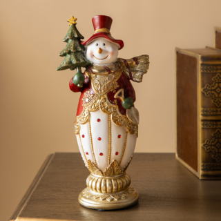 ФИГУРКА "СНЕГОВИК" 10,5*8*23 СМ