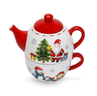 0374 FISSMAN Набор из чайника и чашки 17,8х12х17,5см (доломит)