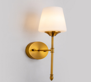 Бра Lenardi диаметр 10х14 см, высота 35 см, стекло+металл, арт.  299-229