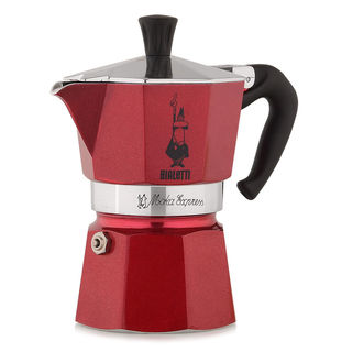 Гейзерная кофеварка Bialetti Мока Express красная, 6 порций