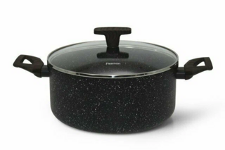 14483 FISSMAN Кастрюля CARRIE 24x11см / 4,67л со стеклянной крышкой (алюминий)