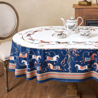 СКАТЕРТЬ ОВАЛЬНАЯ "PASSAGE"160Х220СМ ,БЕЛЫЙ, 100% ХЛОПОК,ТВИЛ, ПРОПИТКА