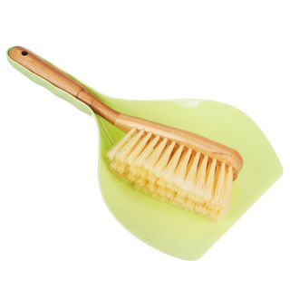 Набор для уборки VETTA - щётка с ручкой+совок, пластик, мятный бамбук