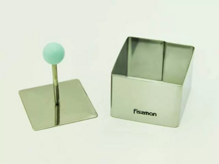 6713 FISSMAN Кулинарное кольцо 6x6x4,5см квадратное (нерж.сталь)