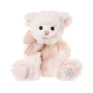 Плюшевый мишка Bukowski "Mon Premier Ours", с бежевым бантом, 30 см