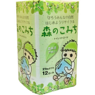 Туалетная бумага Marutomi двухслойная, 12 рулонов