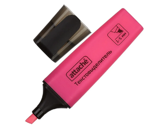 Маркер текстовыделитель Attache Colored 1-5мм розовый