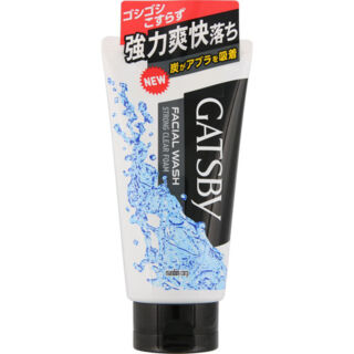 Мужская пенка для умывания с угольной пудрой MANDOM Gatsby Facial Wash Strong Clear Foam, с освежающим цитрусовым ароматом, 130г