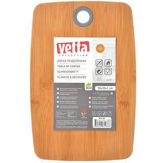 Доска разделочная VETTA Гринвуд, бамбук, силикон, 30х20х1,0 см
