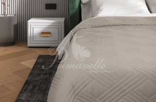 Покрывало Velvet серо-бежевый, размер 220x240